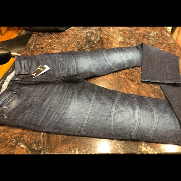 GUESS Men's Slim Taper Moto Jean - Picture 3 of 3